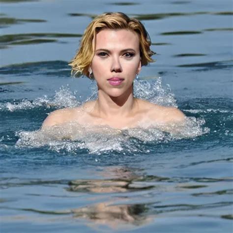 scarlett johansson swimming pool